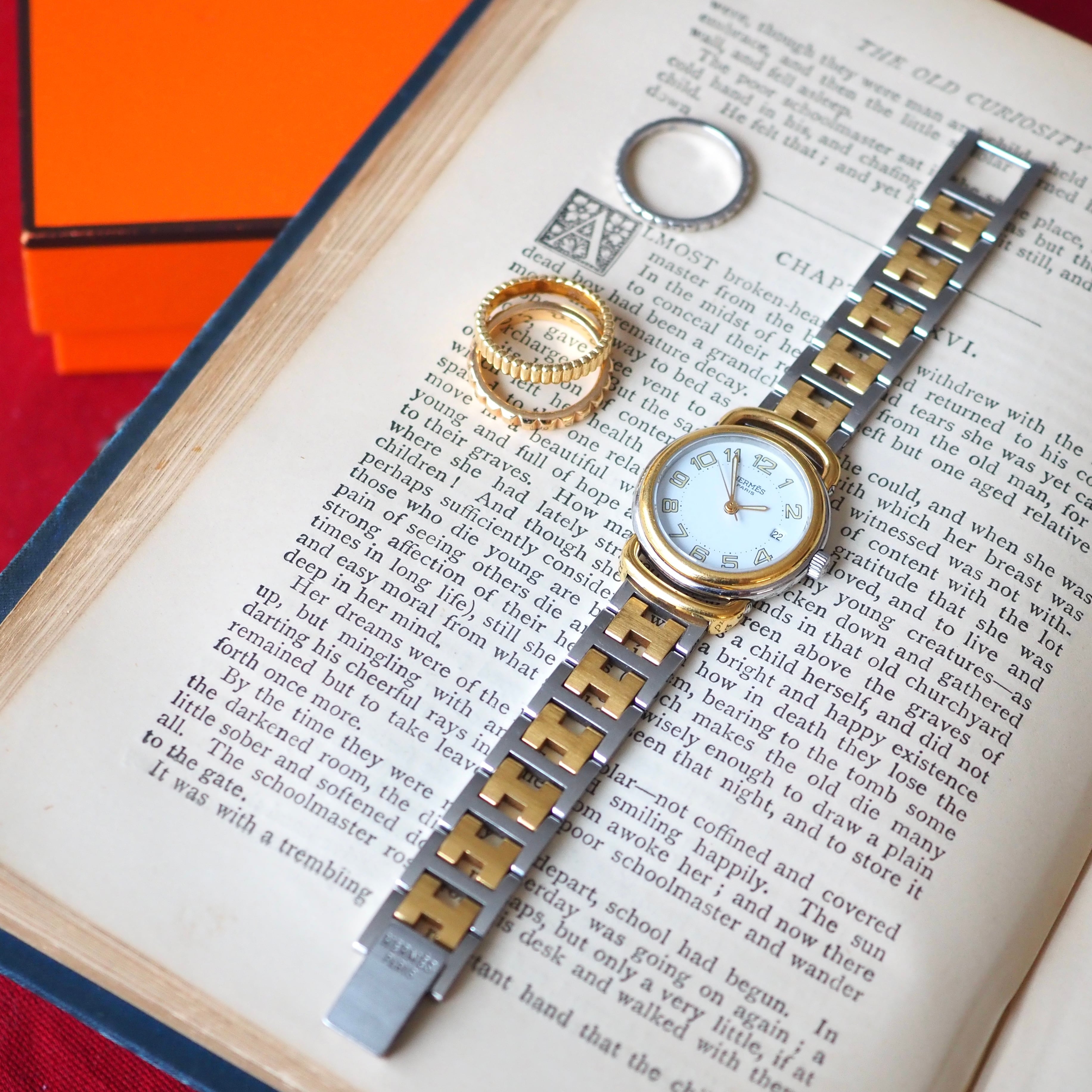 HERMES エルメス プルマン 3針 デイト付 コンビ ヴィンテージ時計