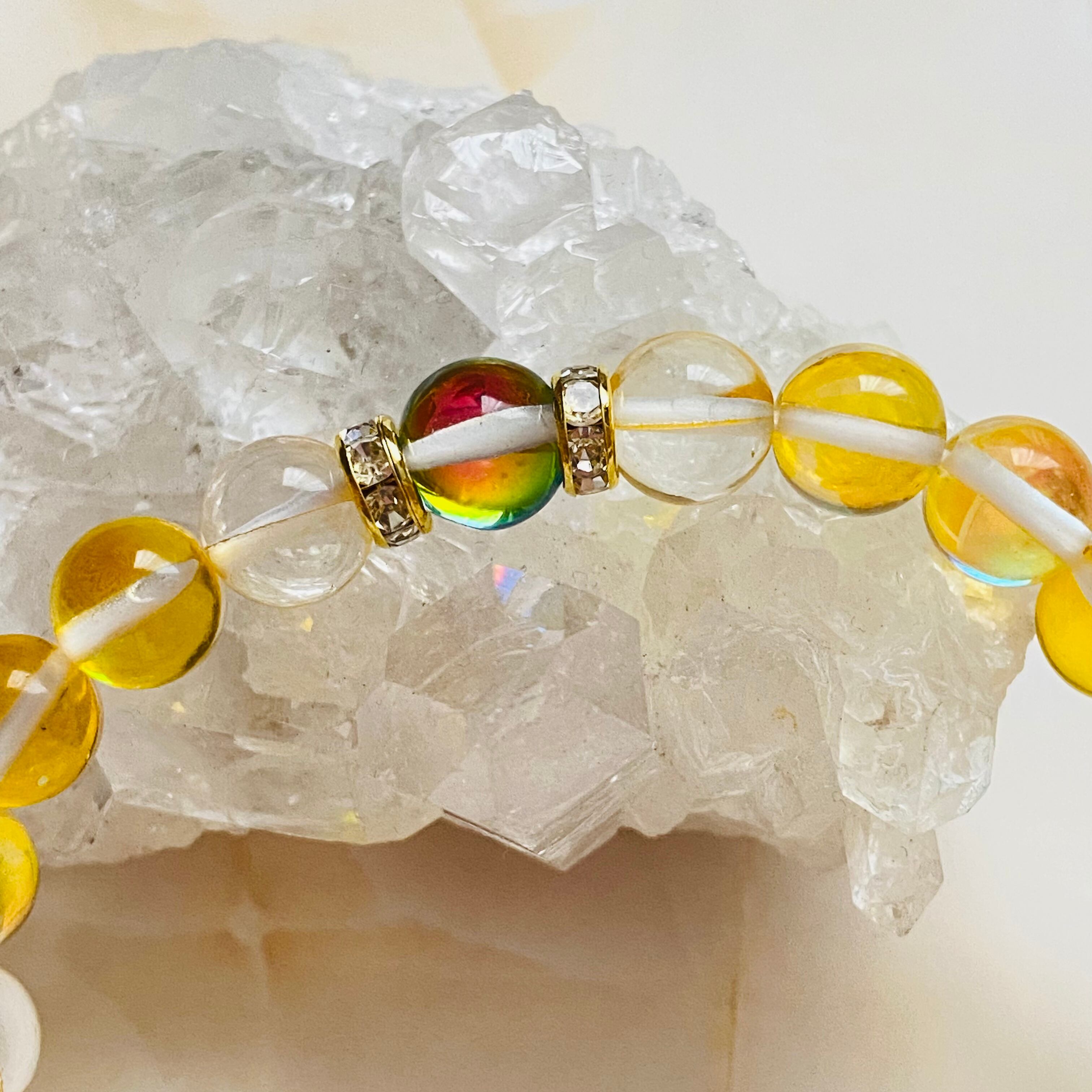 月のお守り ルナフラッシュブレスレット（太陽と月） | マンダラアース