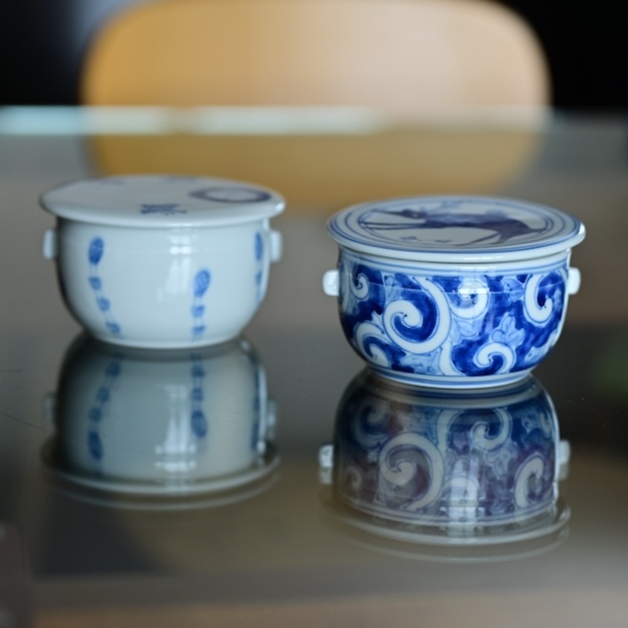 吉岡将弐　【蔵出し市】No.17 蓋物耳付き/ Syoji Yoshioka – Lidded Vessel with Handles［2104130011566］