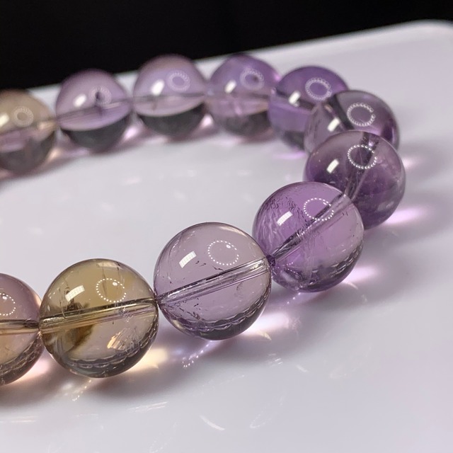 アメジスト・アメトリン・シトリン★グラデーションブレスレット