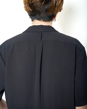 ROTOL "Fluid Open Collar Shirt 〔BLACK〕"