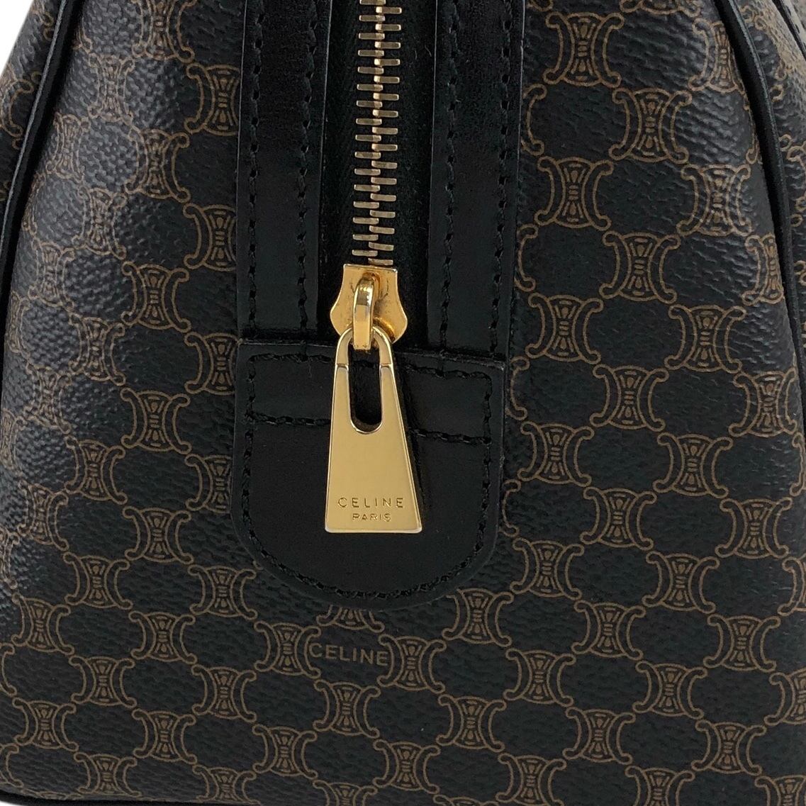 CELINE セリーヌ マカダム ショルダーバッグ ブラック ブラゾン CELINE セリーヌ マカダム ショルダーバッグ ブラック ブラゾン
