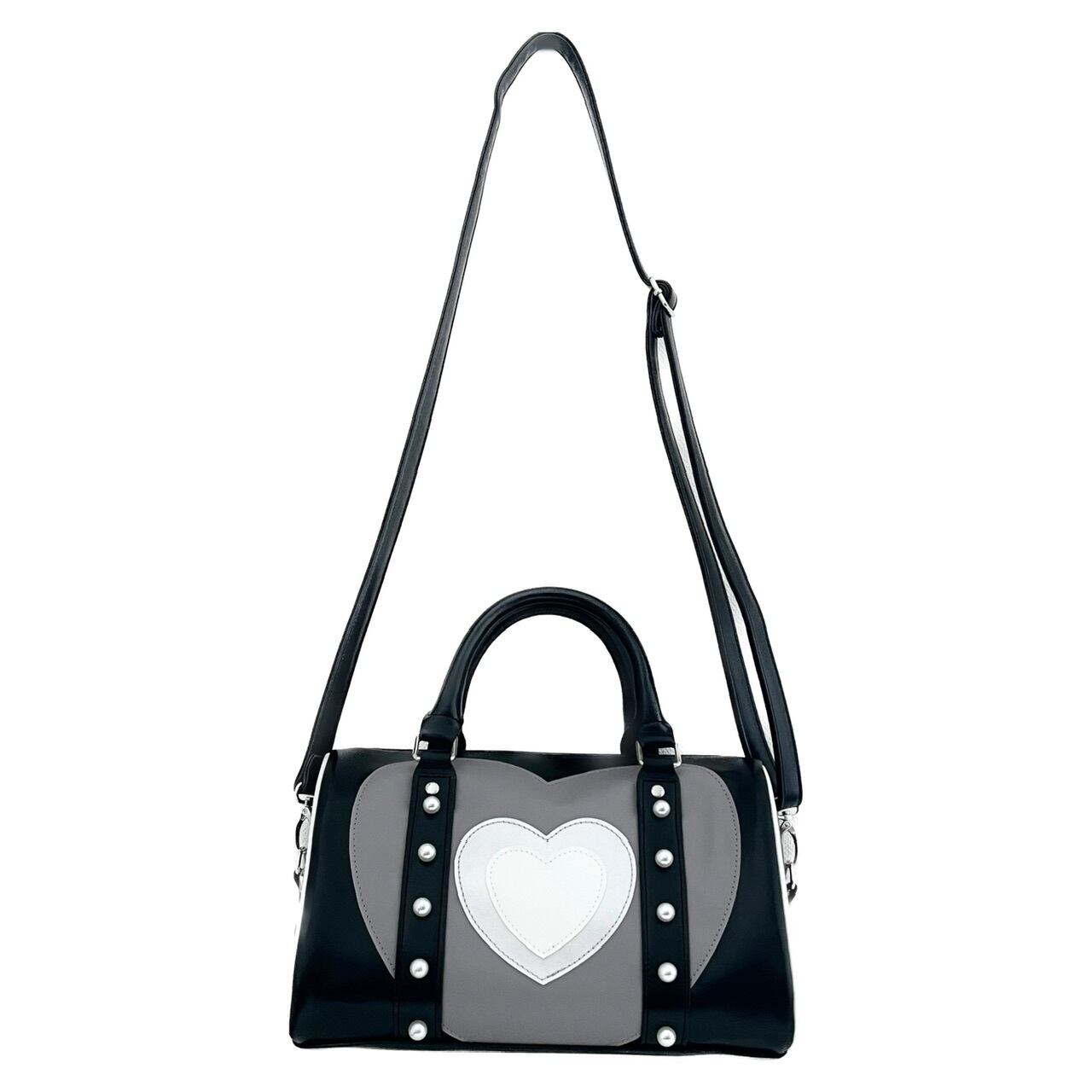 ハートボストンバッグ BLACK | HEIHEI