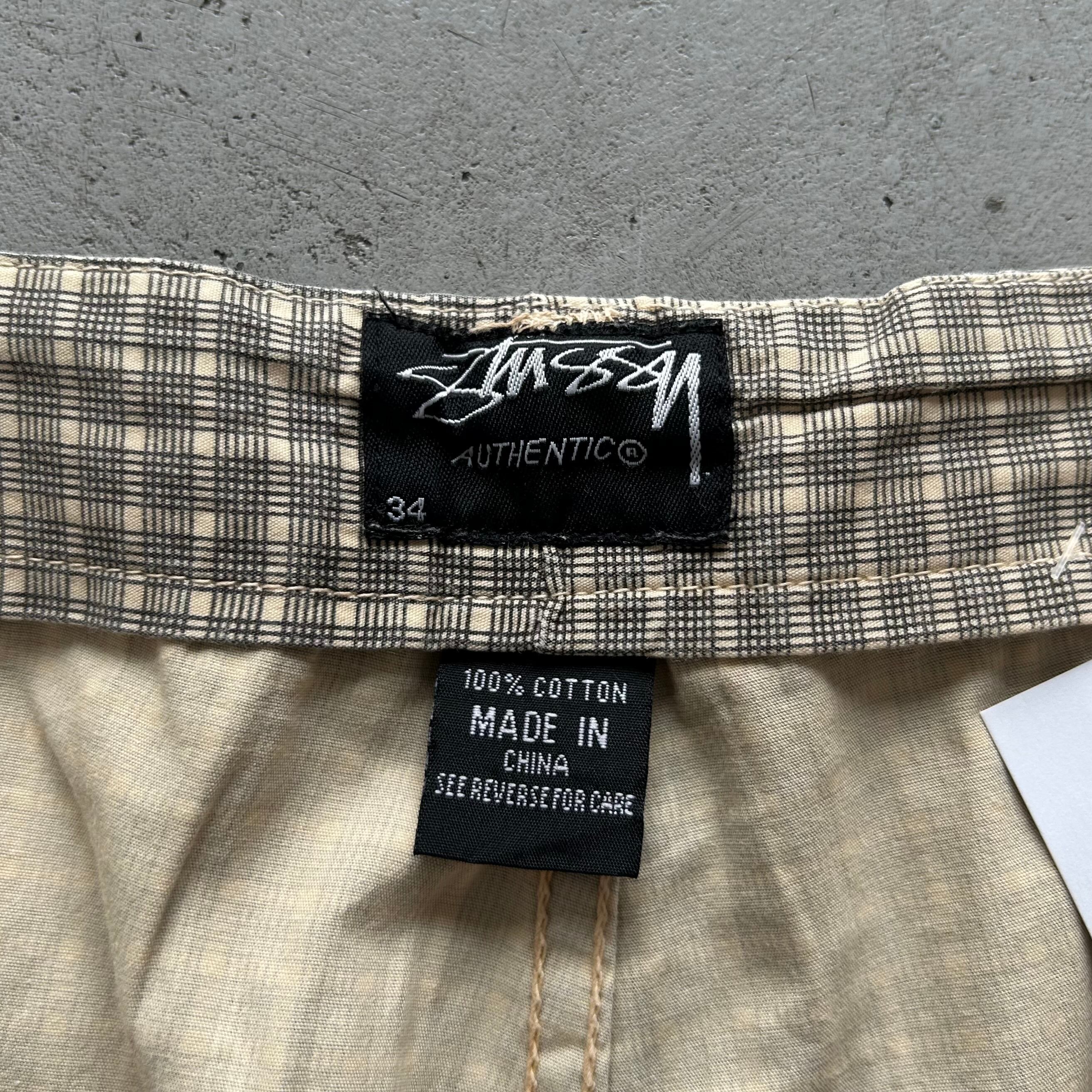 2000s Stussy cotton check shorts【高円寺店】 | What'z up