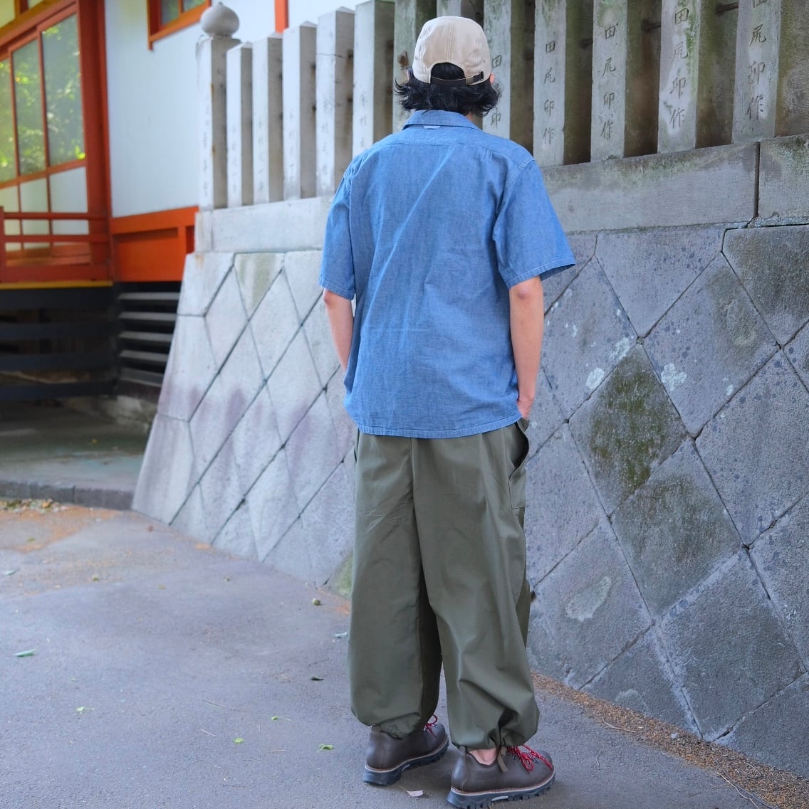 KENNETH FIELD(ケネスフィールド) /TAO TRAVEL TROUSER -OLIVE-(60