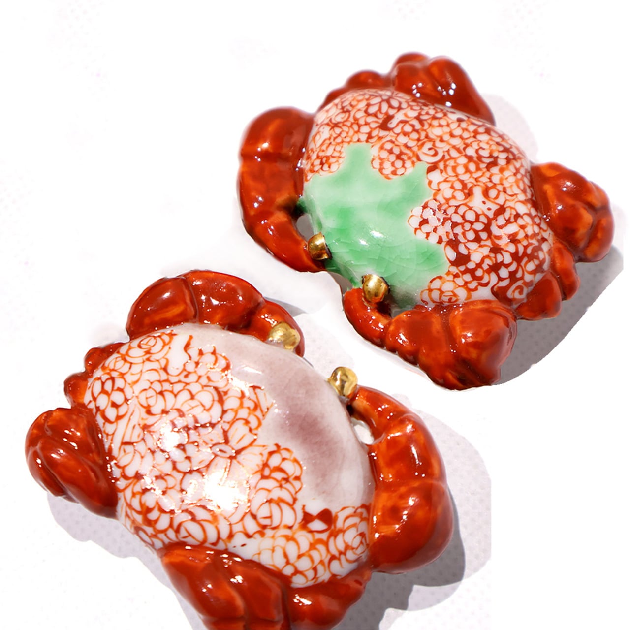 宮村志晏 衝華スベスベマンジュウガニ帯留め 赤 / 黒 | KOGEI Art