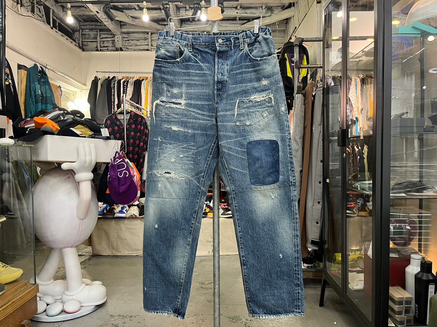 SAPEur THE FUTURE VINTAGE DENIM PANTS INDIGO LARGE 75167 | BRAND 