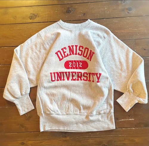 90s Champion ReverseWeave 〝DENISON UNIVERSITY〟Arche 3line capsule print