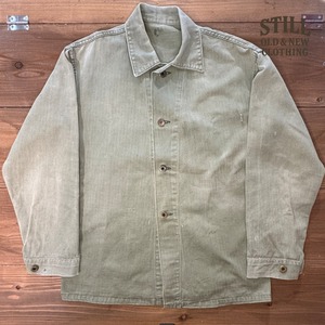 1940's VINTAGE USMC P-47 HBT UTILITY JACKET 【サイズ表記 34】 /  1940年代  ヴィンテージ  USマリンコープ  ヘリンボーンツイル  ユーティリティ ジャケット