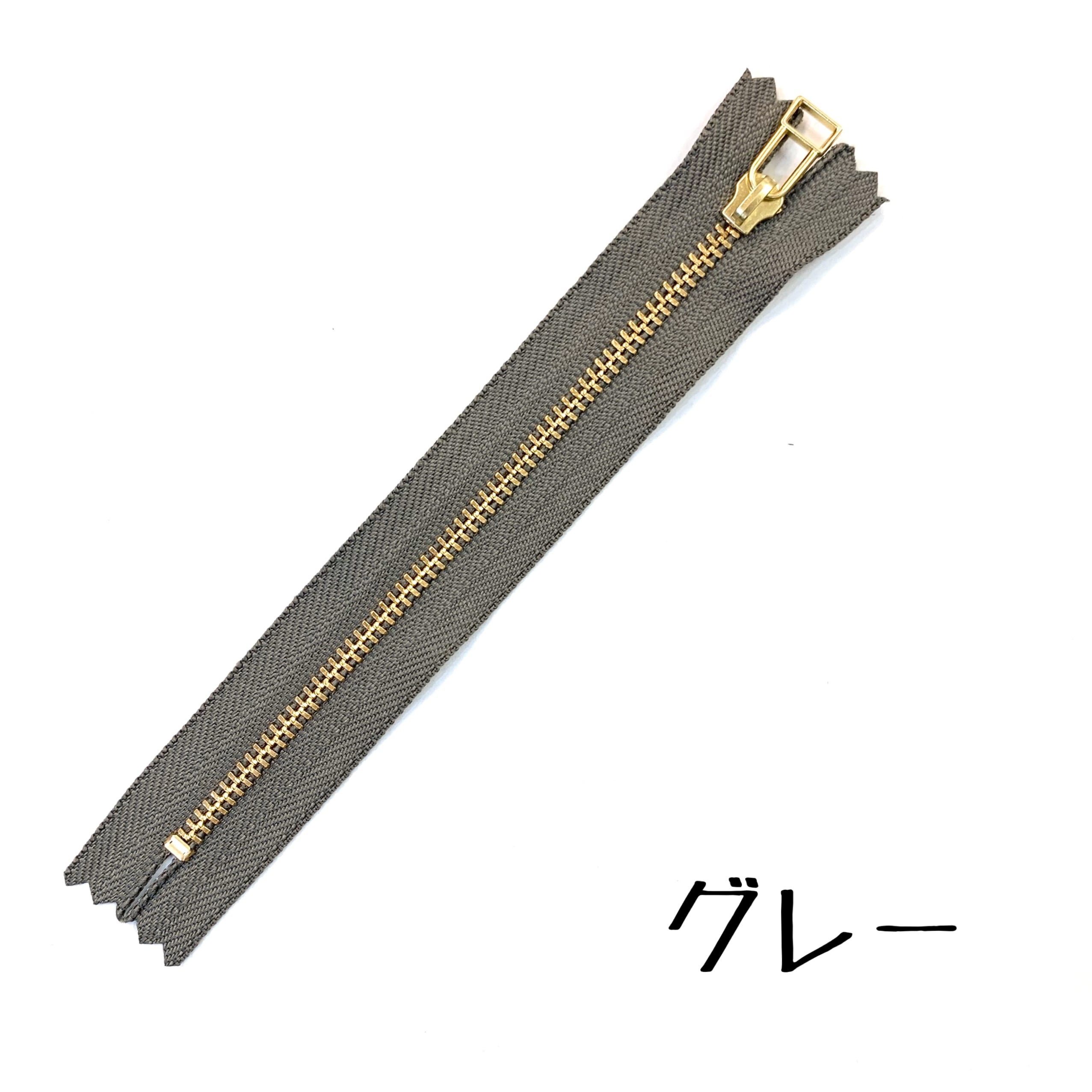 15cmファスナー四角（3号） ゴールド【全17色】DFDHR | and leather