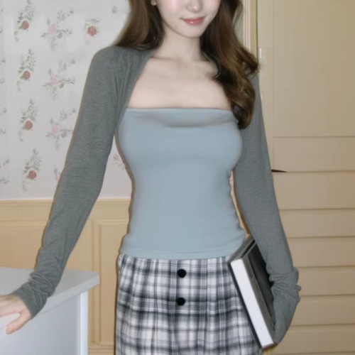 2色／ボレロドッキングベアトップス ・76130