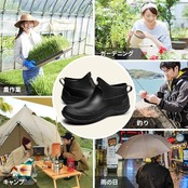 [MERPHINE] レインブーツ メンズ レディース Rain Boots Waterproof 雨 完全防水 農作業 ショートレインブーツ 防水シューズ ガーデンブーツ 洗車 田植え 釣り用 晴雨兼用 おしゃれ 軽量