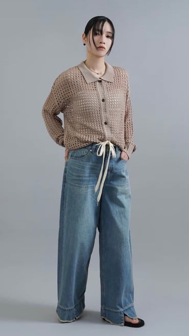 SALE CYAN TOKYO スリットヘムビンテージバギーパンツ No.510345