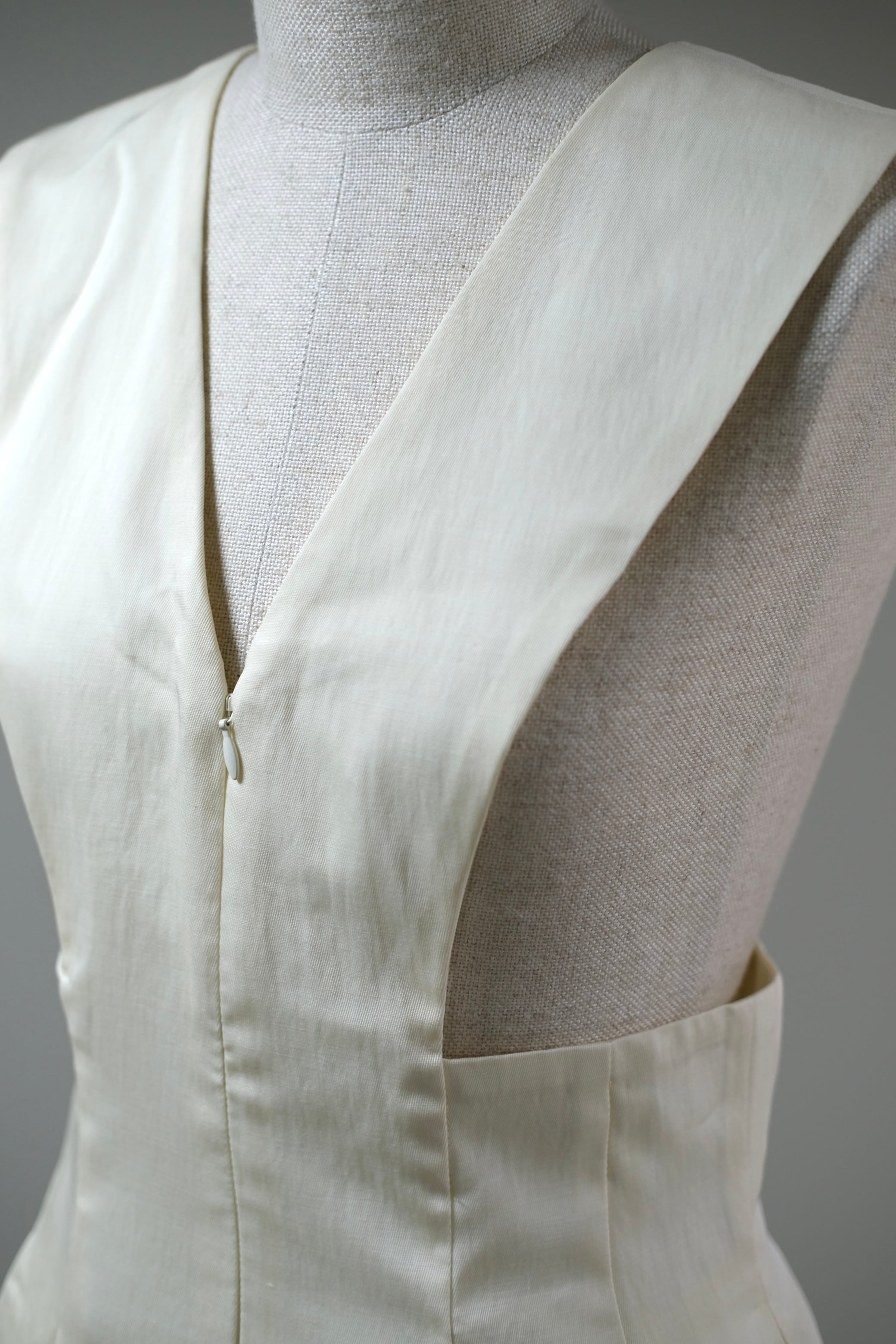 FETICO】EMBROIDERY COLLAR JUMPSUIT - white | loop