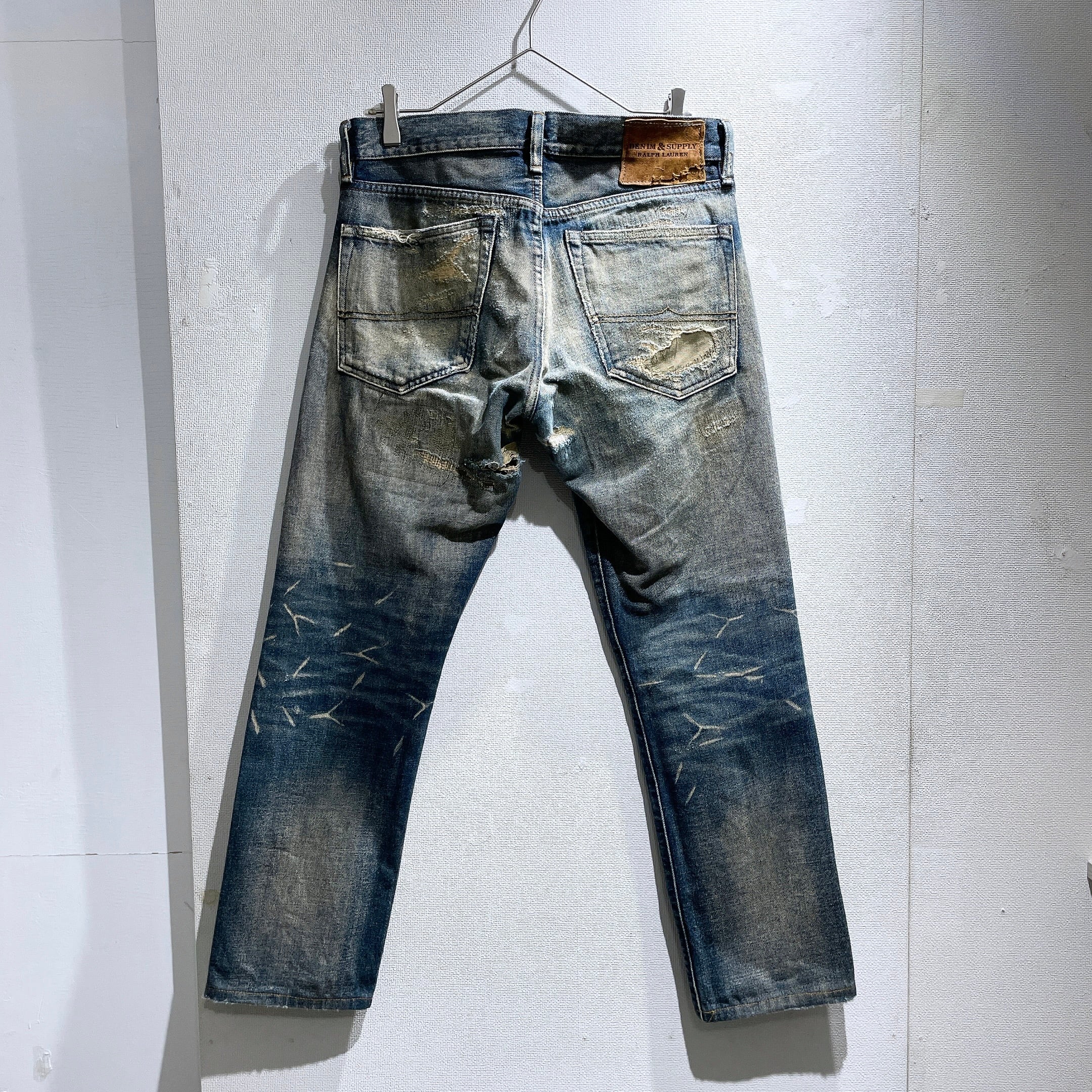 ” Denim & Supply Ralph Lauren ” Special Rag processing Denim pants
