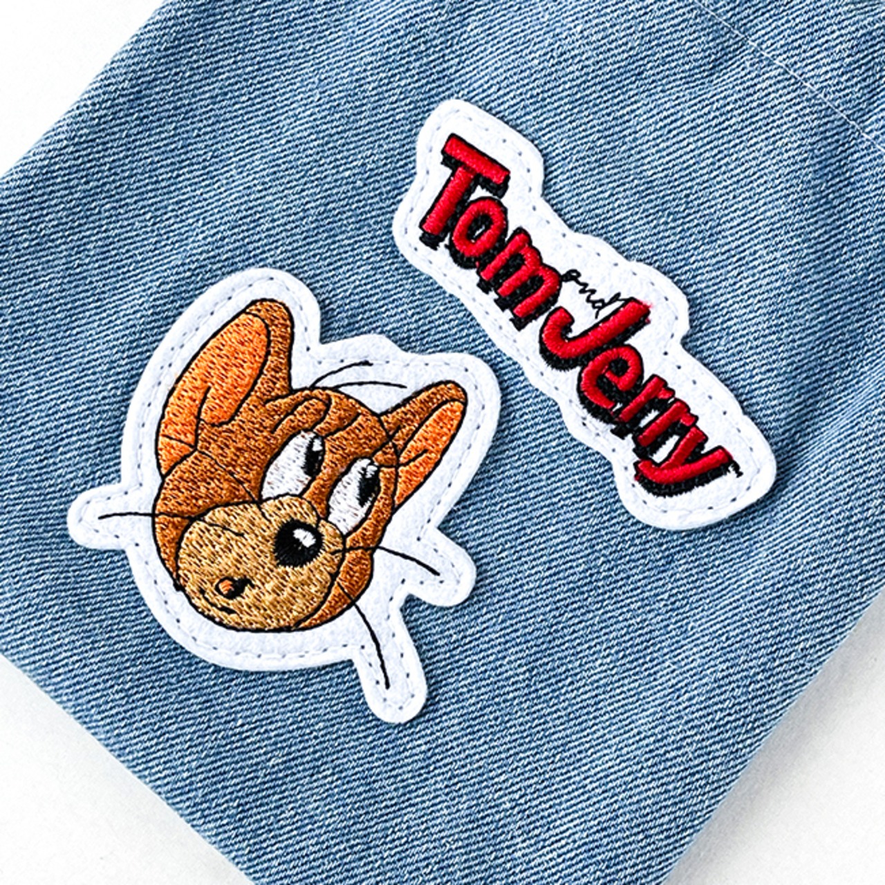 F248137_TOM and JERRY×Flapperデニムアップリケ巾着ポーチ - 14