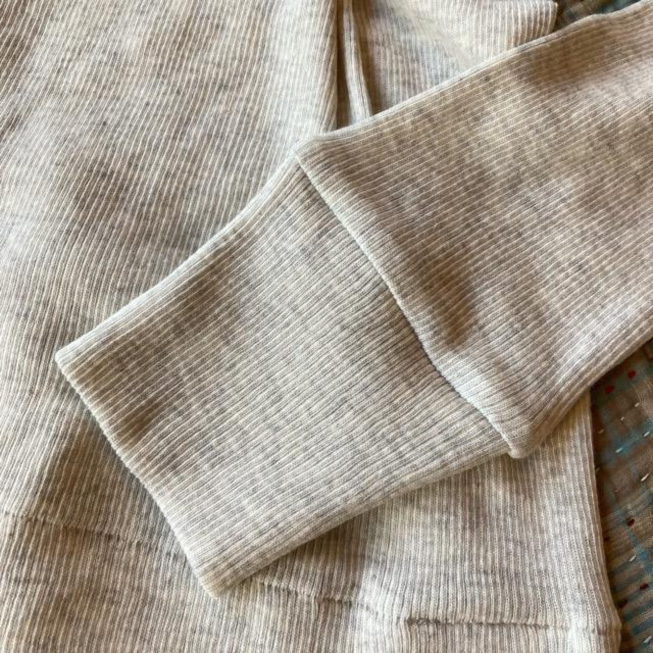 homspun 　ホームスパン　40/1丸胴テレコクルーネックプルオーバー　全6色　サラシ　オートミール　モカ　グリーン　ダークチャコール　ブラック　インナー　日本製　252-6014