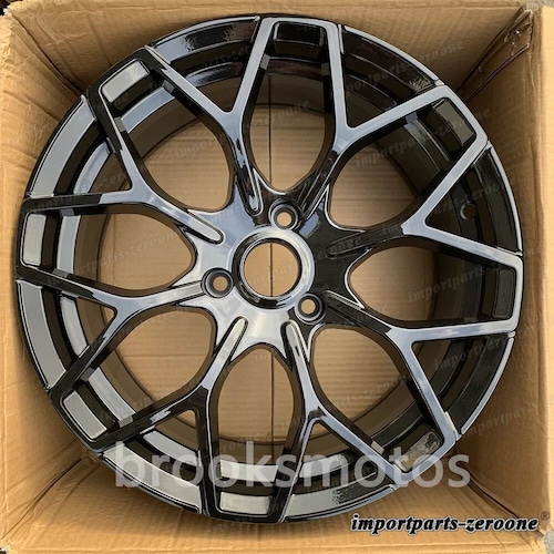 17インチBスタイルグロスブラックホイールスマートフォートゥー 3x112 17x7 4 本セット LI-1026