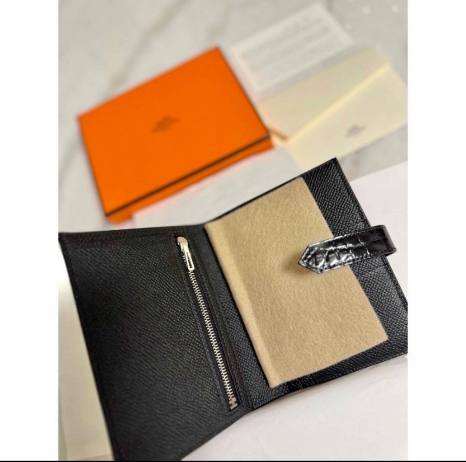 HERMES エルメス べアン コンパクト タッチ クロコ 財布 | amsterdam 