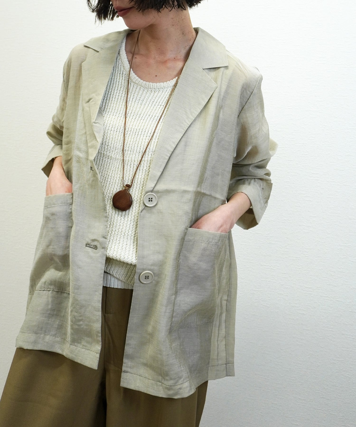 シアーテーラードジャケット 5231123(0122)