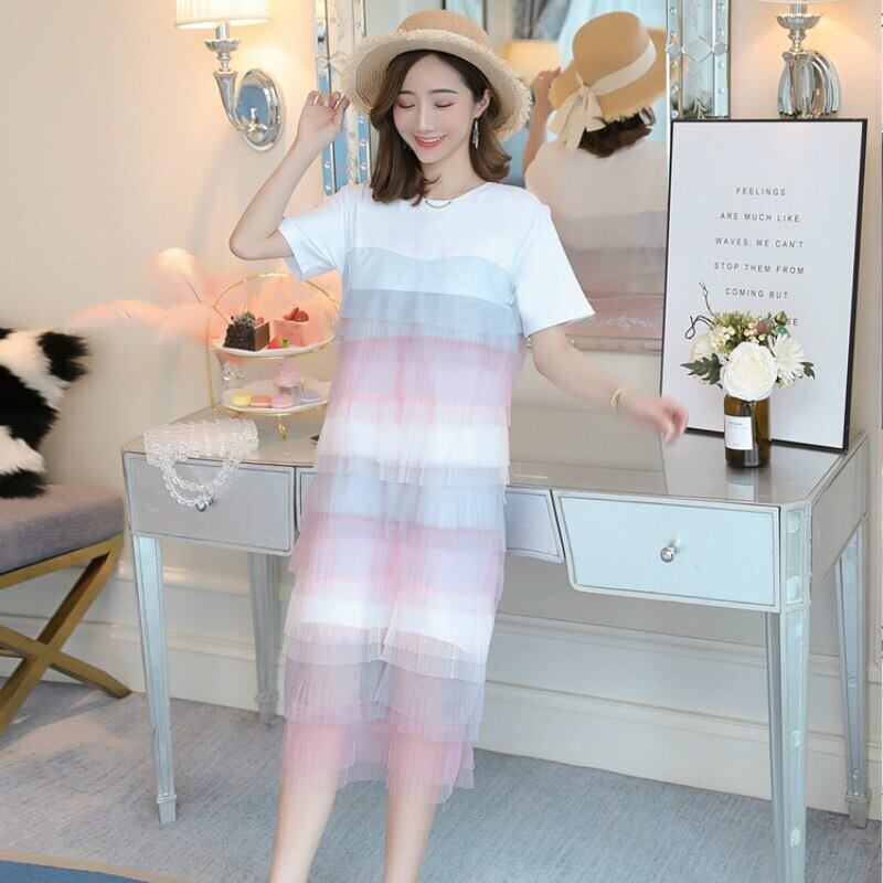 【新作】【送料無料】 マタニティナーシングドレス2019母乳育児ドレス妊婦半袖妊娠服Vestido ショート ハーフスリーブ AL expec328814658106