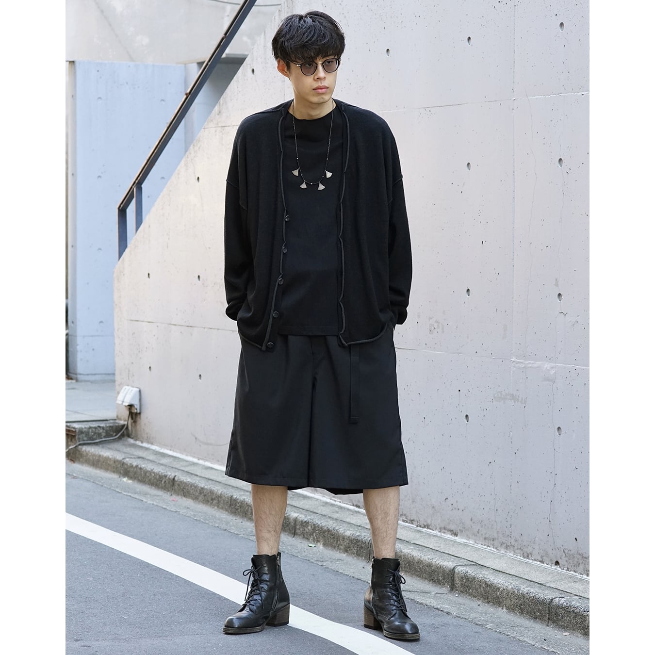 The Viridi-anne] (ザヴィリディアン) VI-3980-07 WOOL/COTTON BUTTON