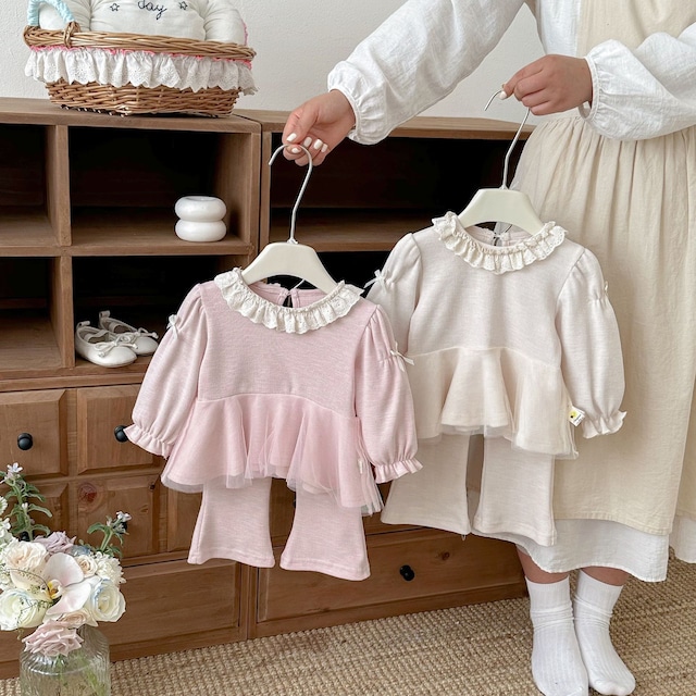 【春作】フリル襟 セットアップ