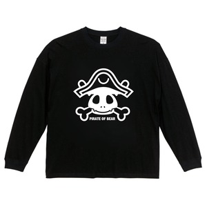 [長袖ビッグシルエットTシャツ]PIRATES OF BEAR(ブラック)