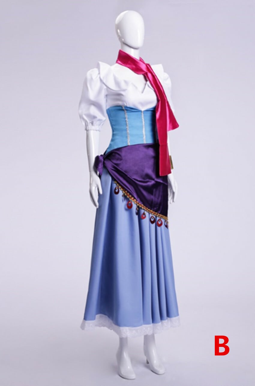 K4796B ノートルダムの鐘 ジプシー エスメラルダ 風 ハロウィン