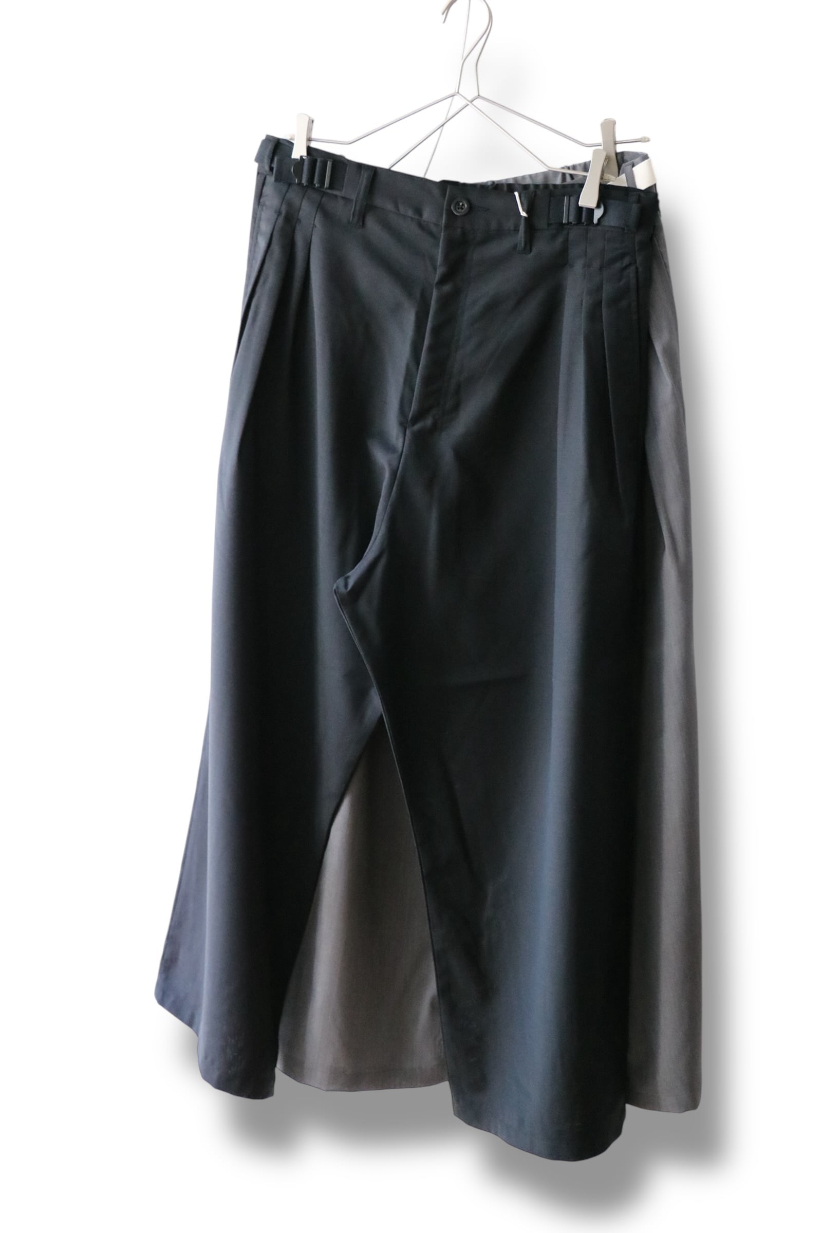 Ancellm -BELTED WOOL SLACKS- / ANC-PT108 / アンセルム ベルテッド