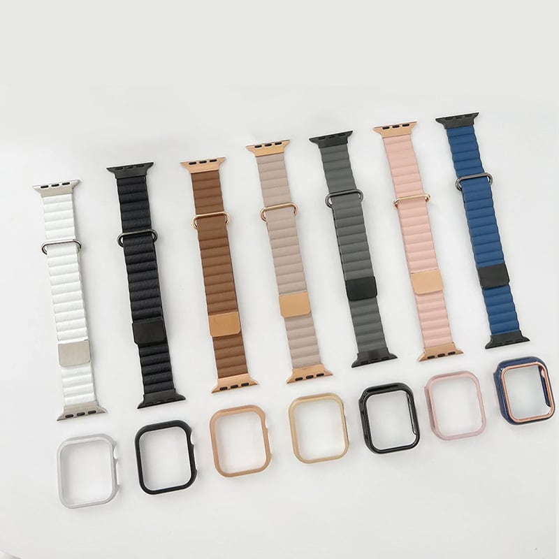 Apple Watch バンド マグネットベルト 38mm～41mmローズピンク - 金属