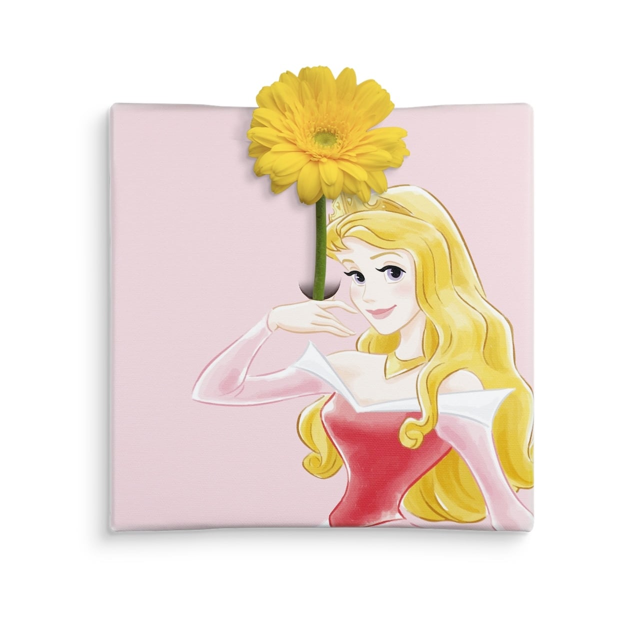 ディズニー アートパネル 眠れる森の美女 オーロラ姫 一輪挿し IKE