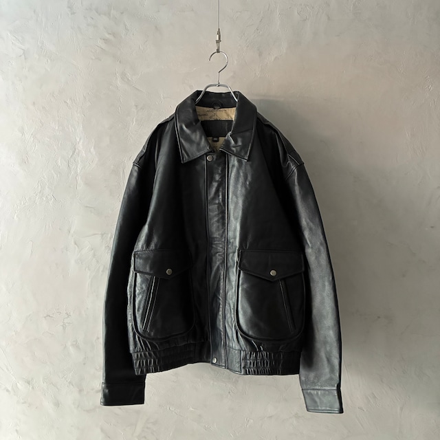 -St. John’s Bay- A-2 Type Leather Jacket