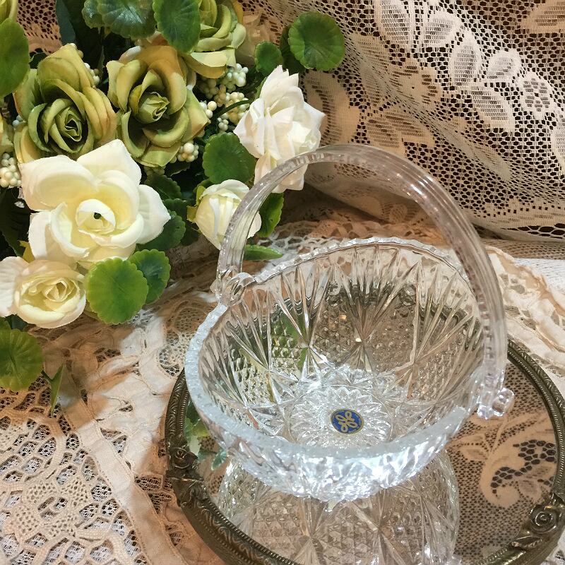 HOYA CORPORATION 取っ手付きガラス小物入れ