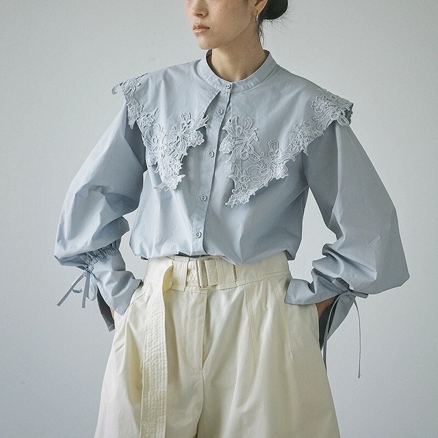 Big Collar Long Sleeve シャツ [26010397]