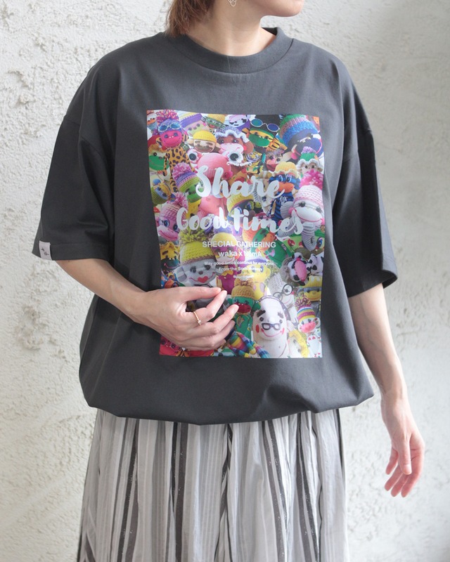 【waka x NomA】スペシャルコラボTシャツ/裾ドローコード　(260700)