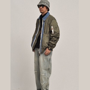 ツートーン フライト ジャケット K5402