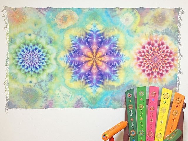 タイダイ染め タペストリー 絞り染め 曼荼羅 マンダラ HD15-58