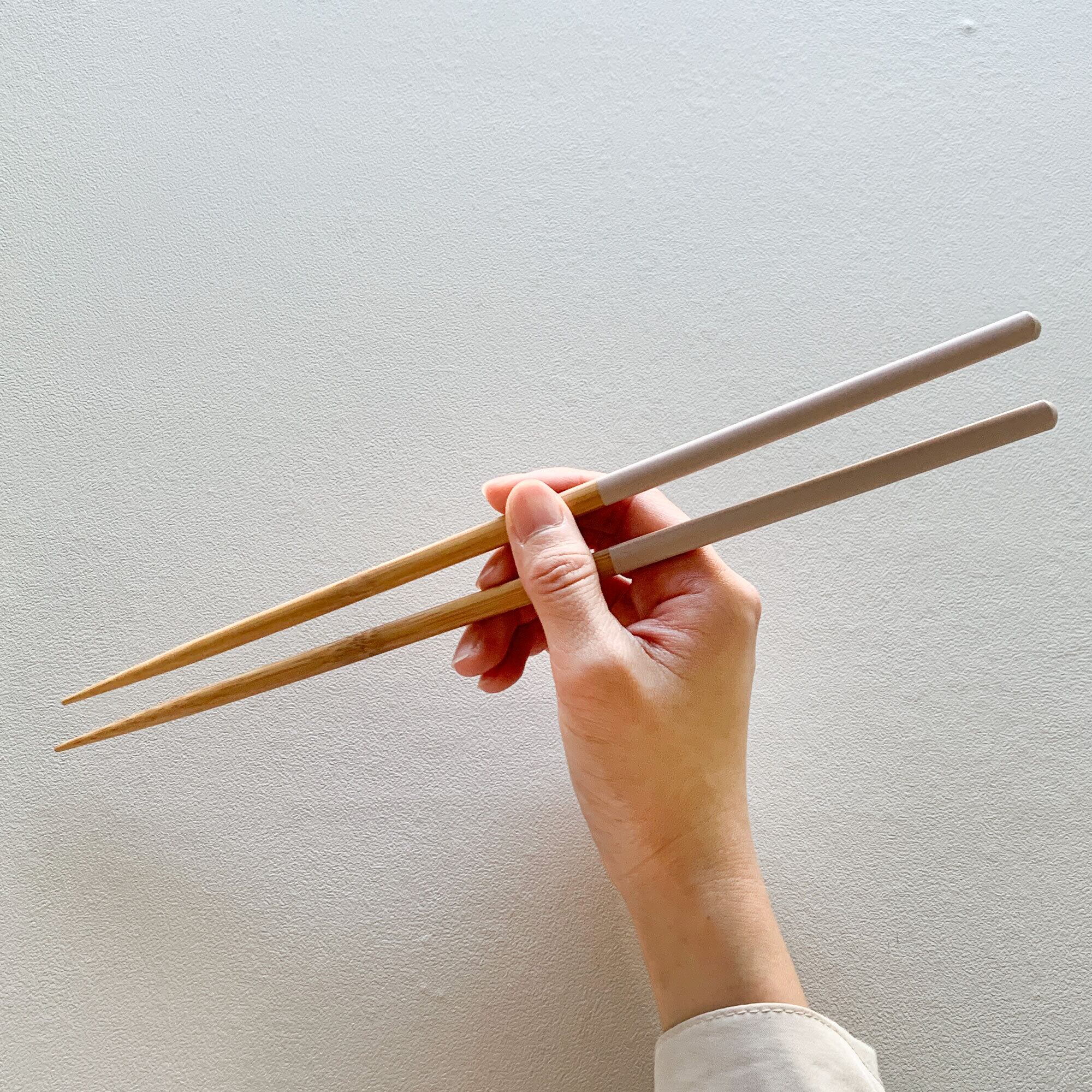 菜箸 5カラー HASHIKURA カラー菜箸 30cm 竹三角 竹製 箸 取箸 鍋箸