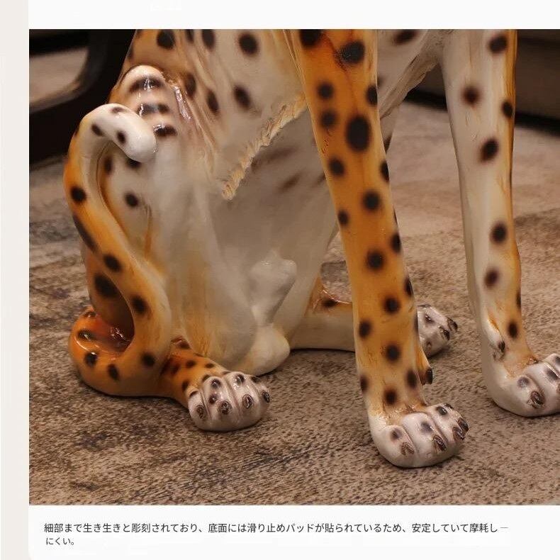 オブジェ ラグジュアリー チーター リアル アート おしゃれ