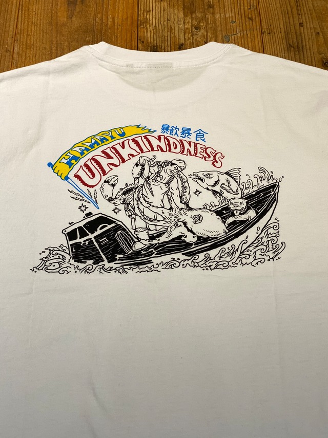 ★New! 「小豆島の漁師はまゆう」T-shirts  コラボ　【WHITE】