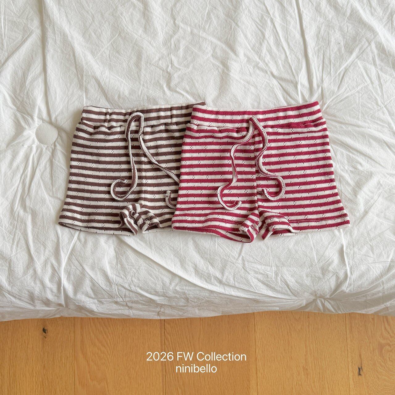 【予約】Tommy Eyelet Shorts / ninibello