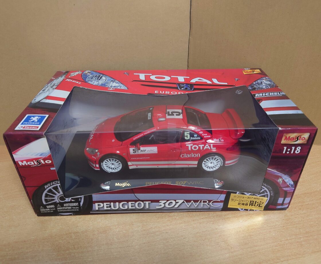 1/18 プジョー307 WRC TOTAL #5 ラリージャパン 北海道限定 PEUGEOT 