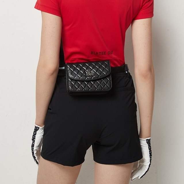 ベルト付き　ウエストポーチ　レザー