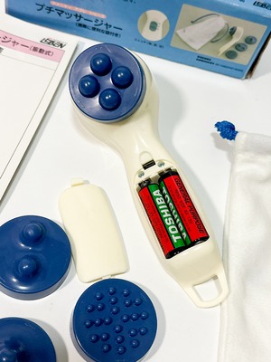 アプレ プチマッサージャー AP-80 説明書/アタッチメント付き 袋シミ有 2段階切替