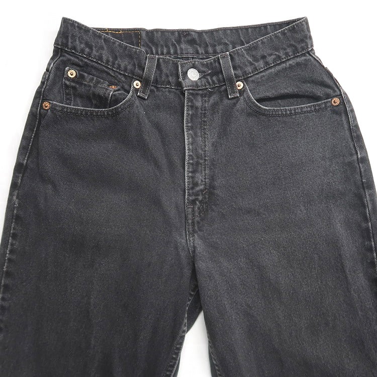 古着 90年代 リーバイス Levi's 512 バギーデニムパンツ ブラック