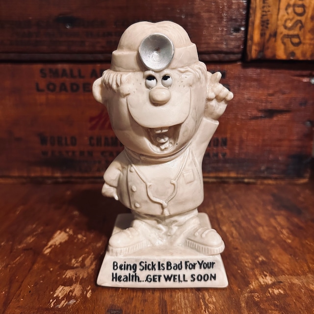 1970 R&W BERRIES “GET WELL SOON” Doctor Sillisculpt / ラス・ベリー ドクター ヴィンテージ メッセージドール D-661 1970 R&W BERRIES “GET WELL SOON” Doctor Sillisculpt / ラス・ベリー ドクター ヴィンテージ メッセージドール D-661