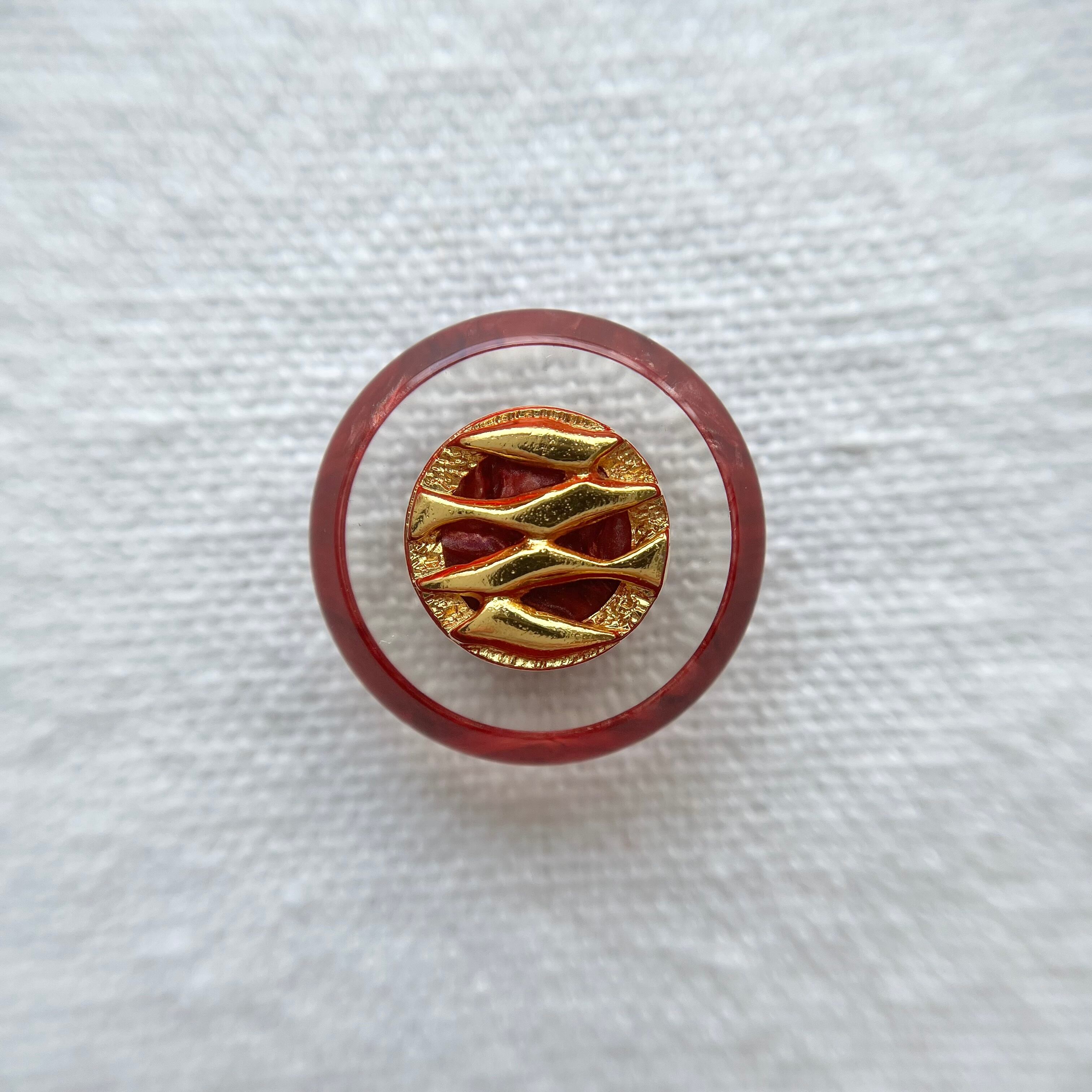 ゴールドウェーブ×マーブルボルドー 18㎜