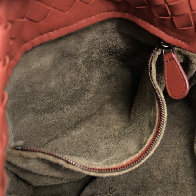Bottega Veneta ボッテガ・ヴェネタ ショルダーバッグ ブラウン レザー イントレチャート セミショルダーバッグ vintage ヴィンテージ オールド fhdvnr