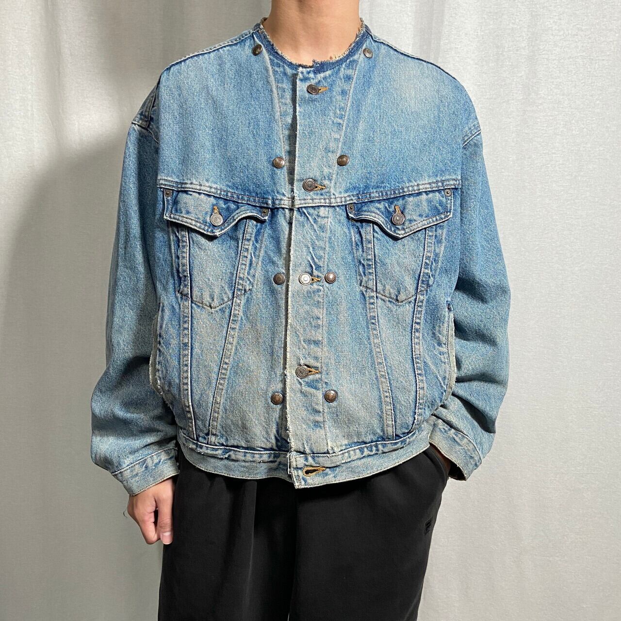 DKNY トラッカージャケット デニム US古着 短丈 90s 00s Y2K2026年最新